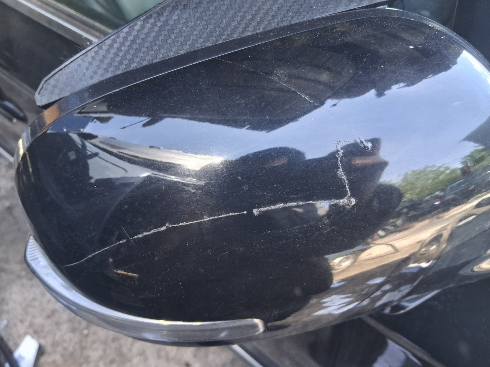 2018 MITSUBISHI OUTLANDER MK3 OSF DRIVER SIDE WING MIRROR AMETHYST BLACK X42
