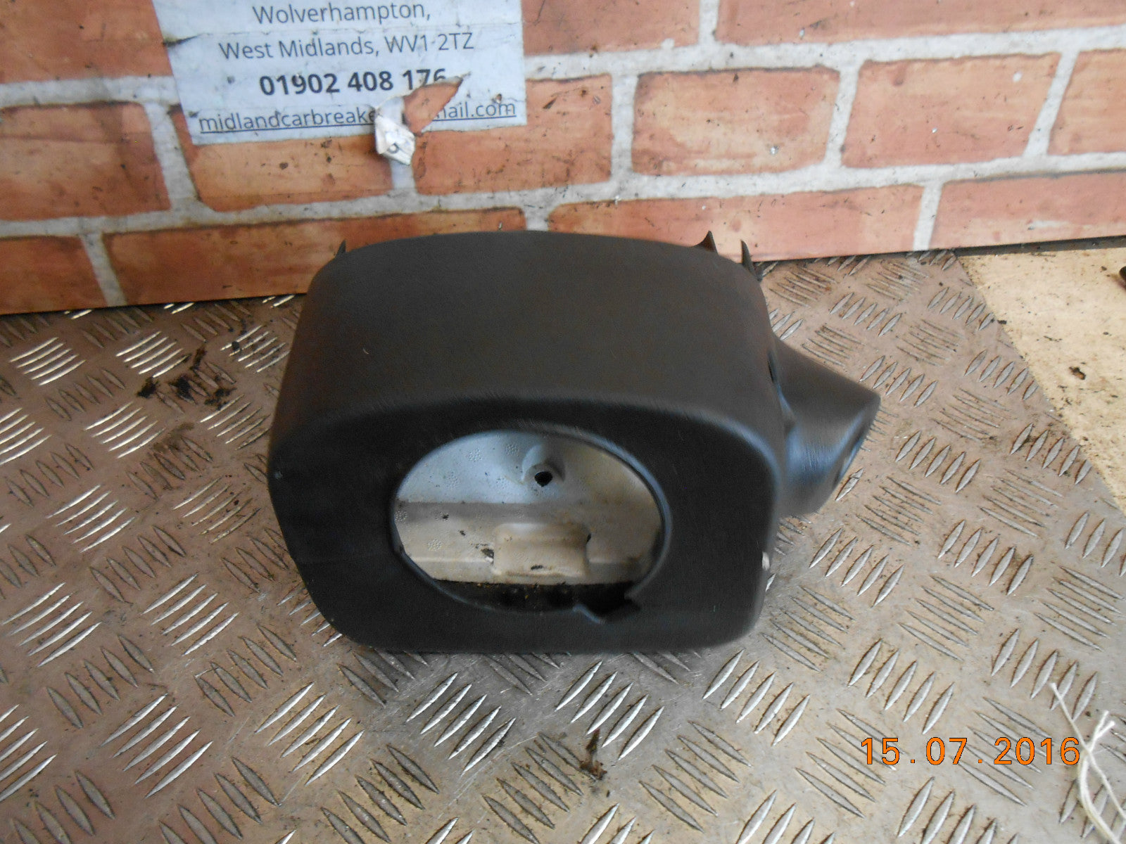 PEUGEOT 307 CC 307CC 2003 STEERING COLUMN COWL COWLING BLACK PLASTIC 9634507577