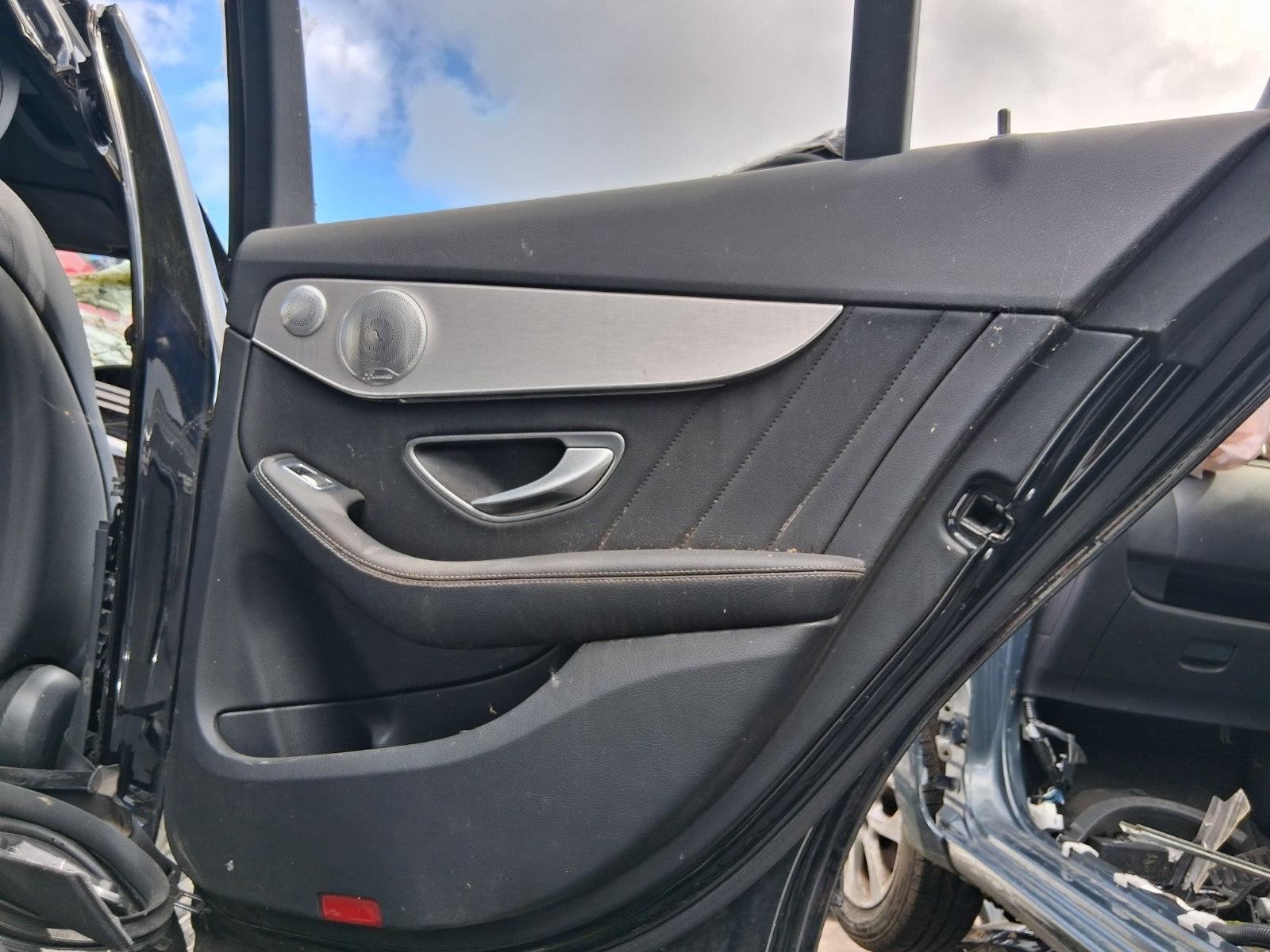 2016 MERCEDES C CLASS W205 OSR DRIVER SIDE REAR RIGHT WINDOW MOTOR & REGULATOR