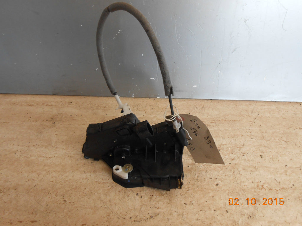 BMW 3 SERIES E46 330 2001 OSR DRIVER REAR DOOR LOCK MECHANISM MECH 246HTR