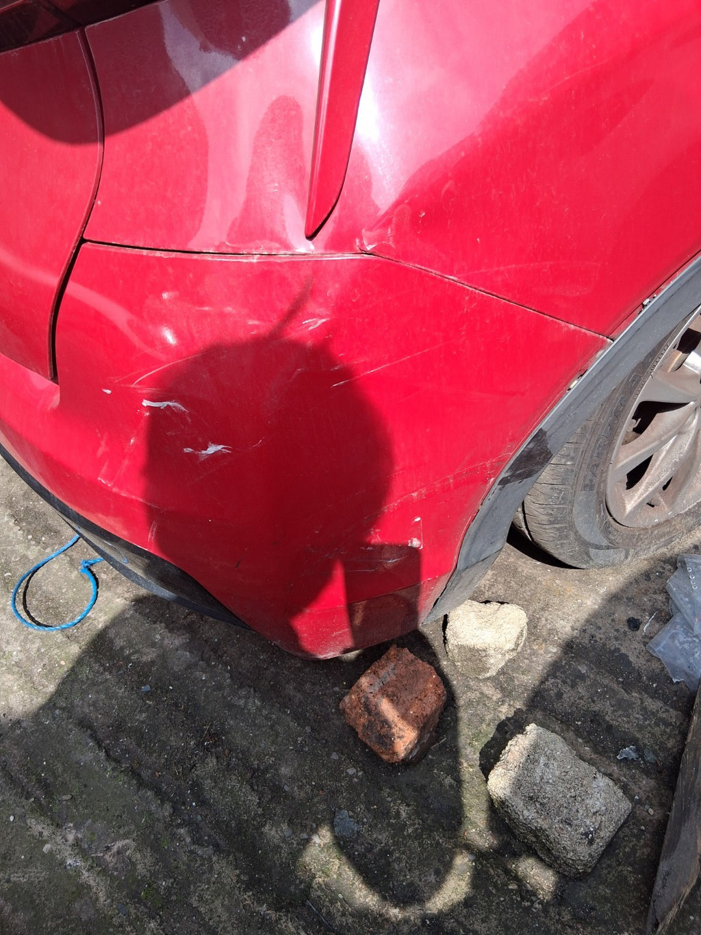 2016 HONDA CIVIC MK9 FACELIFT HATCHBACK COMPLETE REAR BUMPER MILANO RED R81