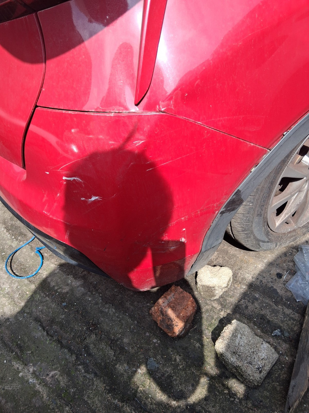 2016 HONDA CIVIC MK9 FACELIFT HATCHBACK COMPLETE REAR BUMPER MILANO RED R81