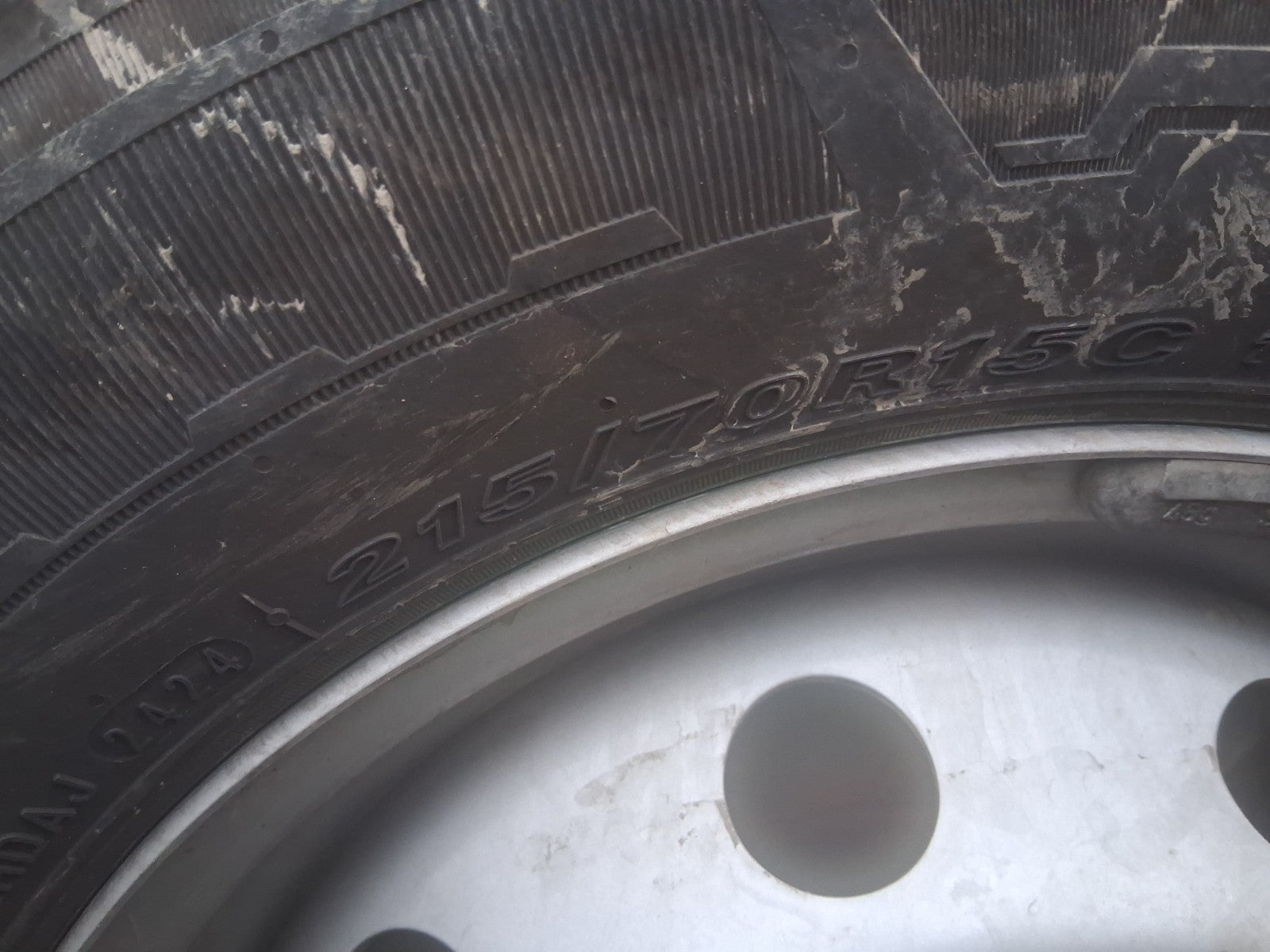 2025 FIAT DUCATO MK3 HIGH ROOF 15 INCH STEEL WHEEL WITH TYRE 215/70R15