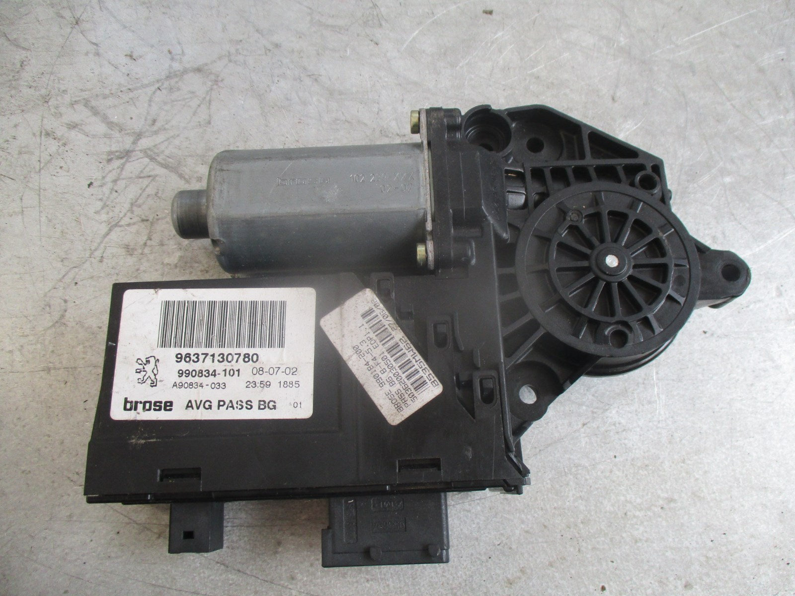 PEUGEOT 407 OSF DRIVERS SIDE FRONT ELECTRIC WINDOW MOTOR 9637130780