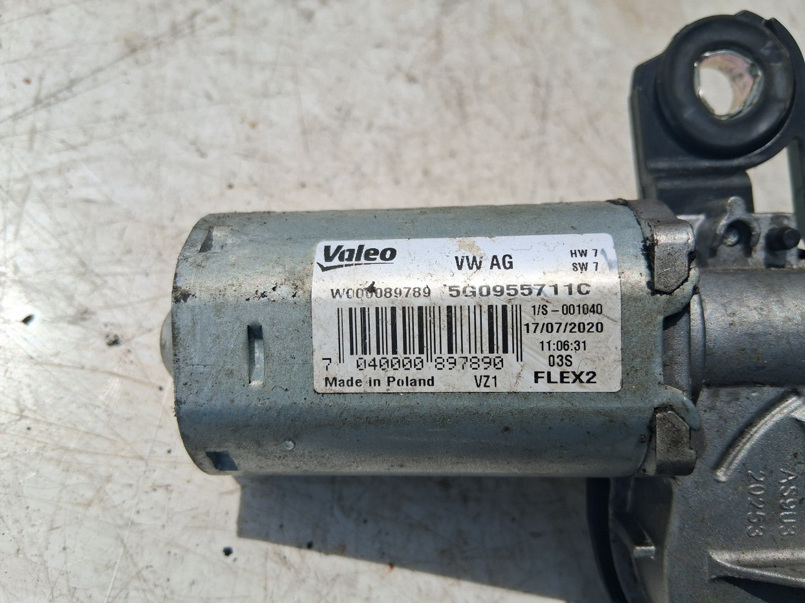 SEAT IBIZA 2020 REAR WINDSCREEN WIPER MOTOR 5G0955711C