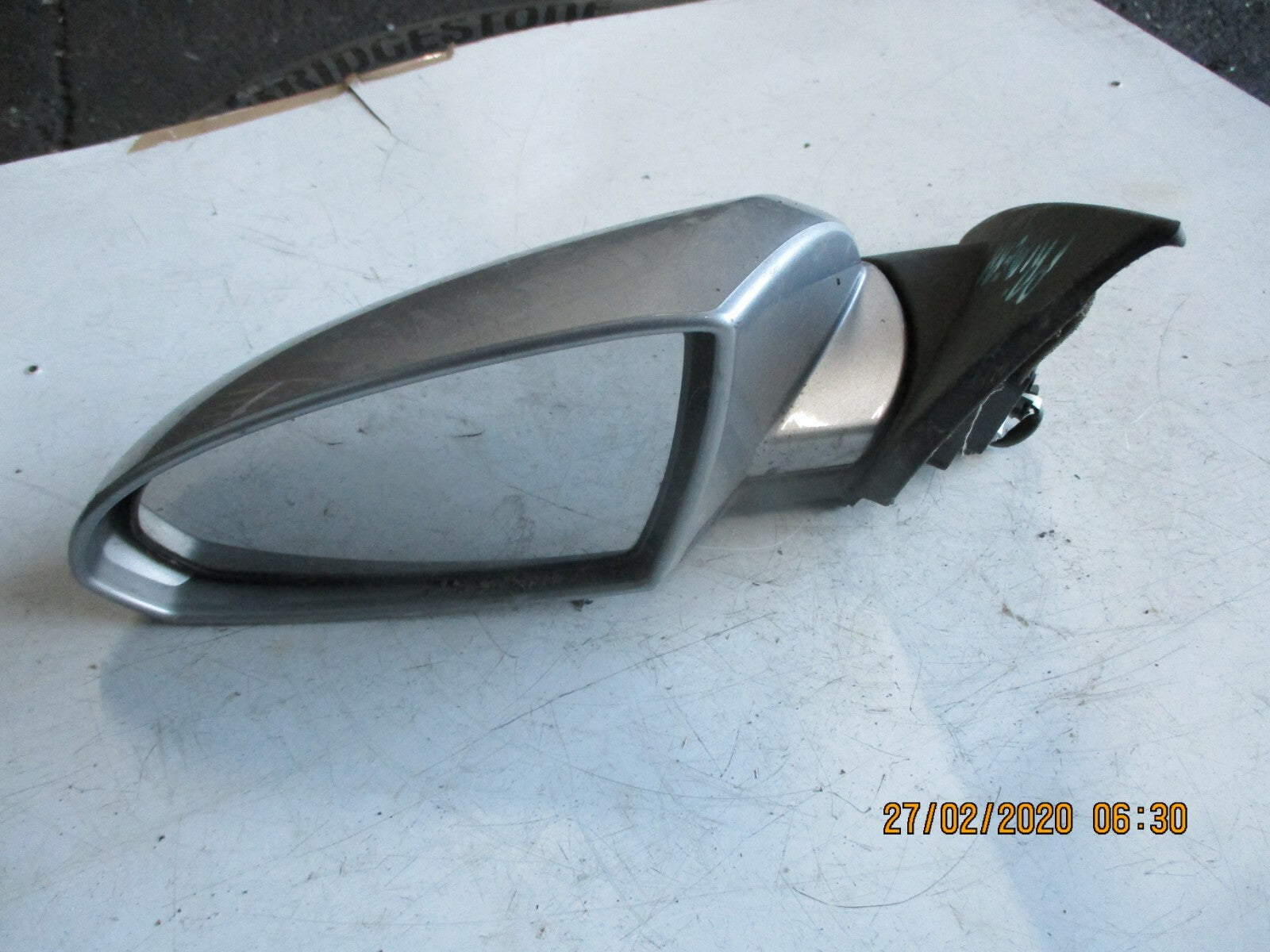 NISSAN PRIMERA 2005 NS PASSENGER ELECTRIC DOOR WING MIRROR SILVER 96302-AU372