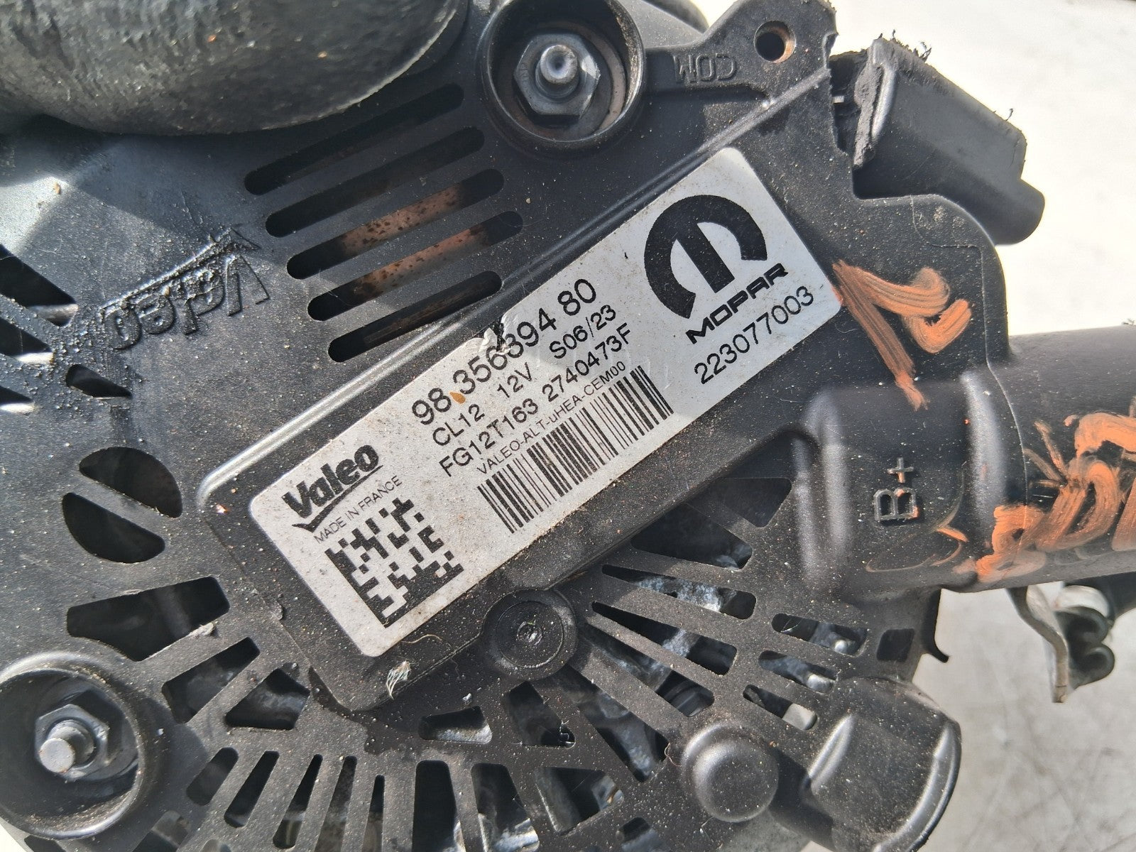 2021 PEUGEOT 208 1.2 PETROL ALTERNATOR 9835689480