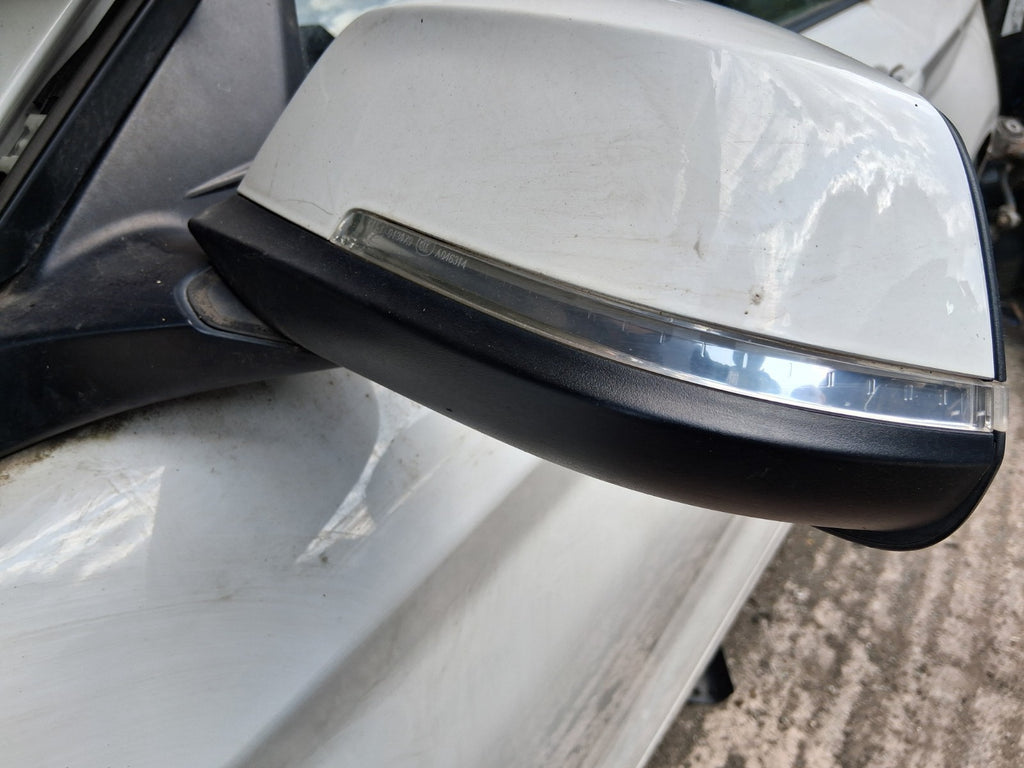 2014 BMW 1 SERIES F20 3 DOOR NSF PASSENGER SIDE LEFT ELECTRIC WING MIRROR WHITE