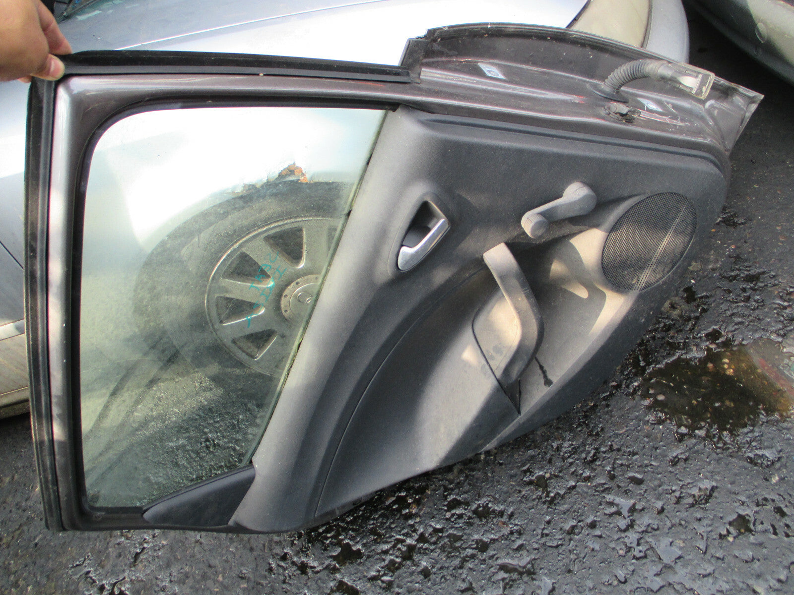 SEAT IBIZA 6J MK4 2016 5 DOOR HATCHBACK NSR PASSENGER REAR DOOR LS7K GREY