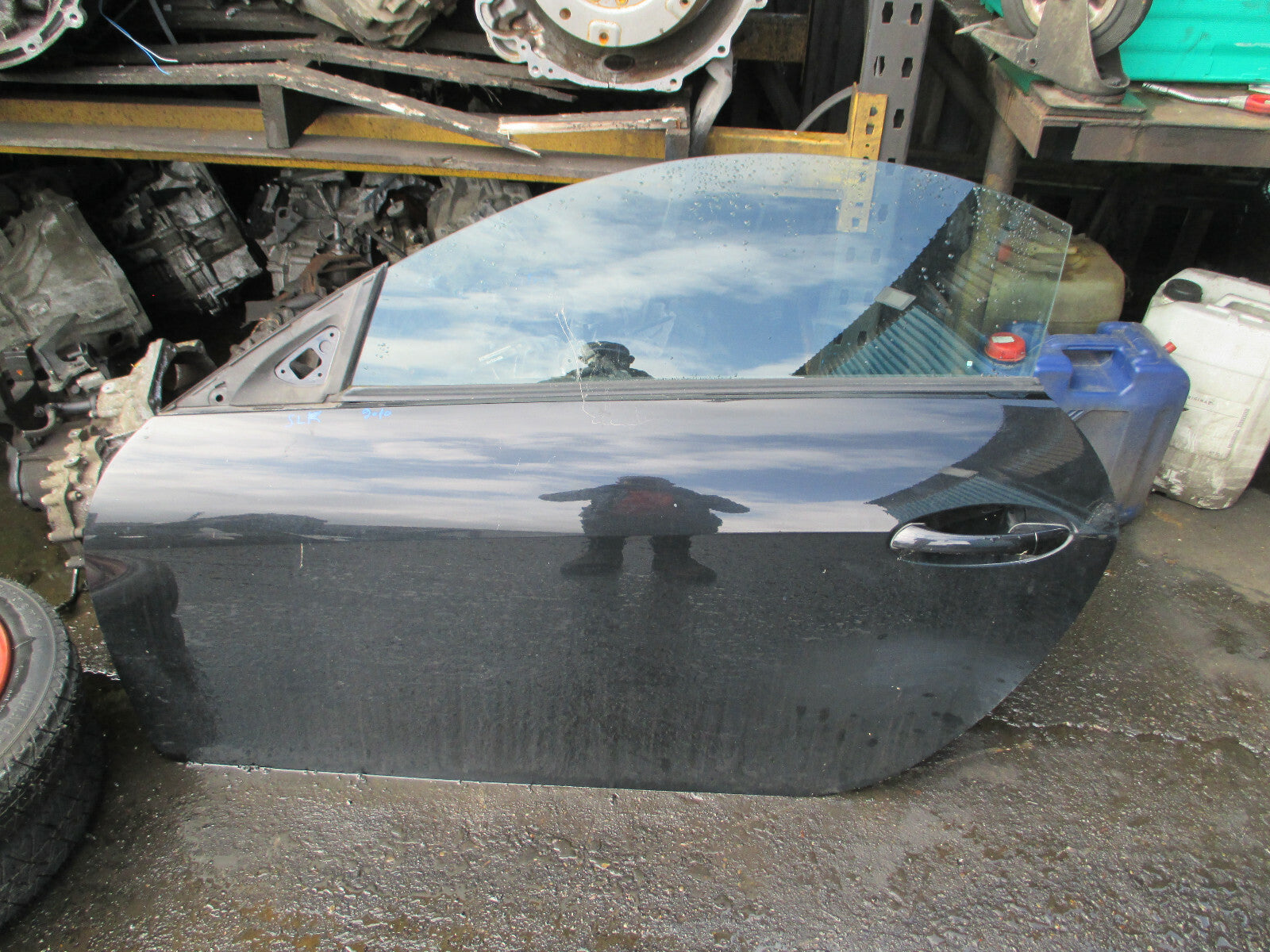 MERCEDES BENZ SLK 2010 3 DOOR NS PASSENGER SIDE COMPLETE DOOR BLACK