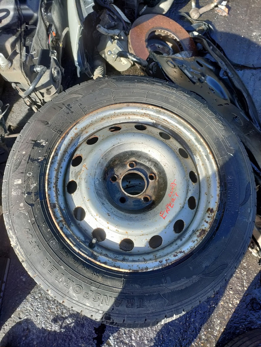 2007 PEUGEOT EXPERT MK2 16 INCH STEEL WHEEL WITH TYRE 215/60R16