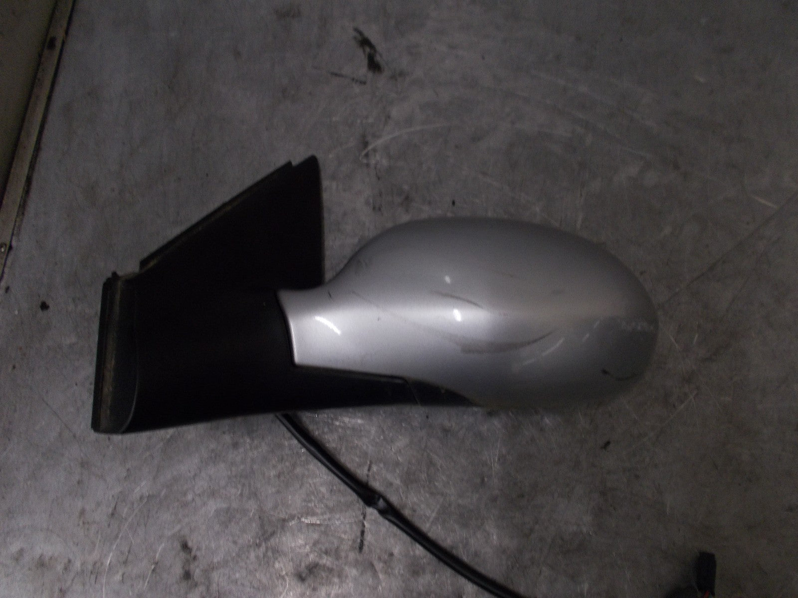 CITROEN C5 2004 OS DRIVER SIDE ELECTRIC DOOR WING MIRROR SILVER