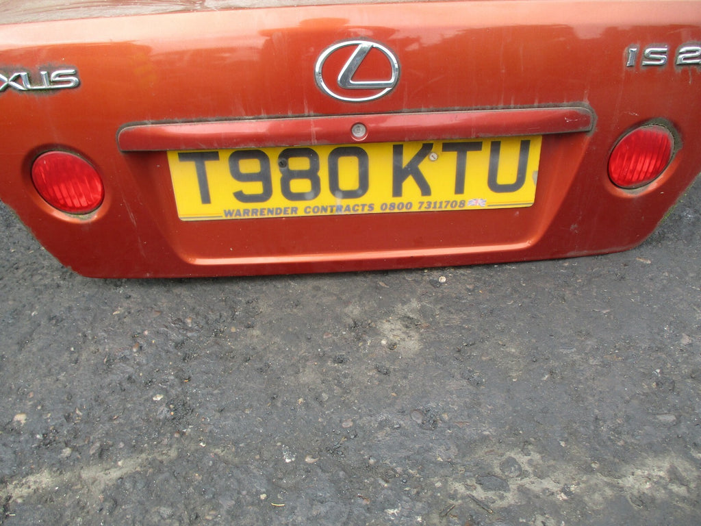 LEXUS IS 200 MK1 REAR BOOTLID TAILGATE COMPLETE BOOT ORANGE