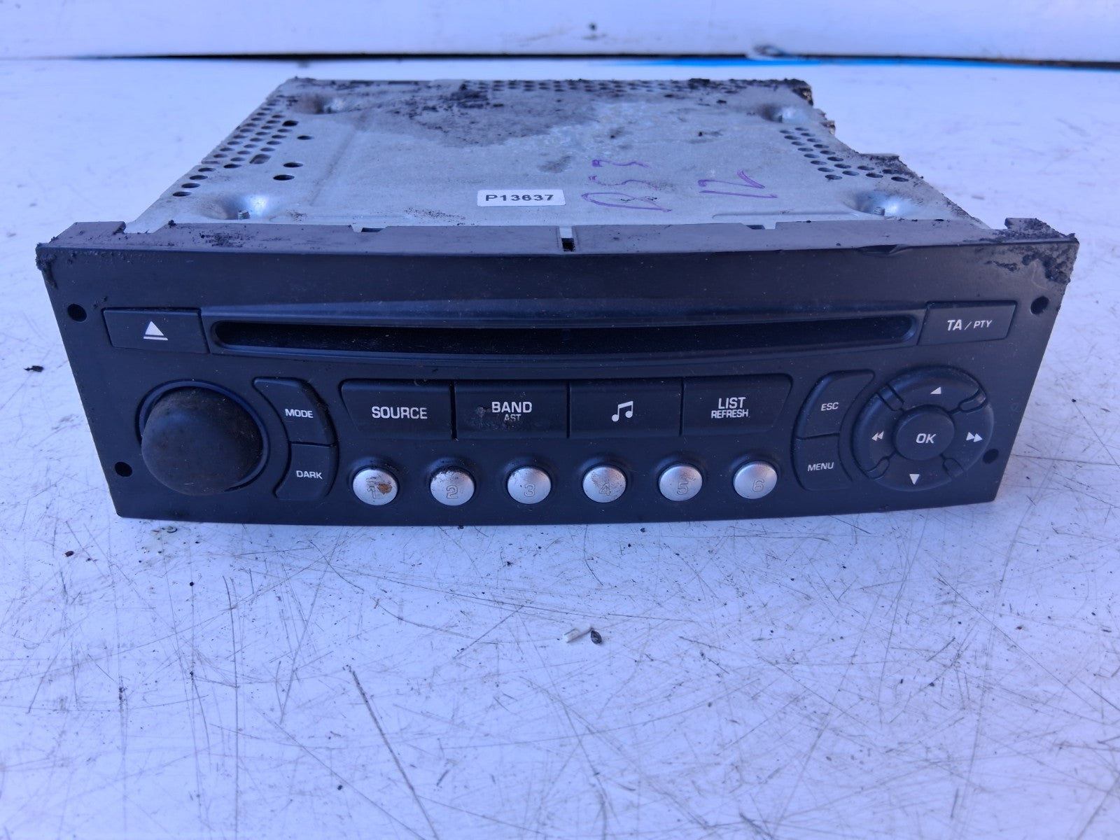 2012 FIAT DOBLO CD PLAYER RADIO / STEREO HEAD UNIT A2C53257135
