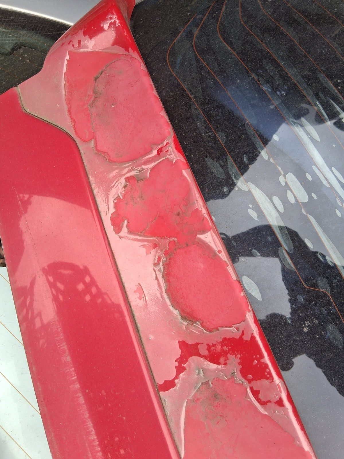 2005 HONDA CIVIC MK7 TYPE S 3 DOOR REAR HATCHBACK BOOTLID TAILGATE RED R81
