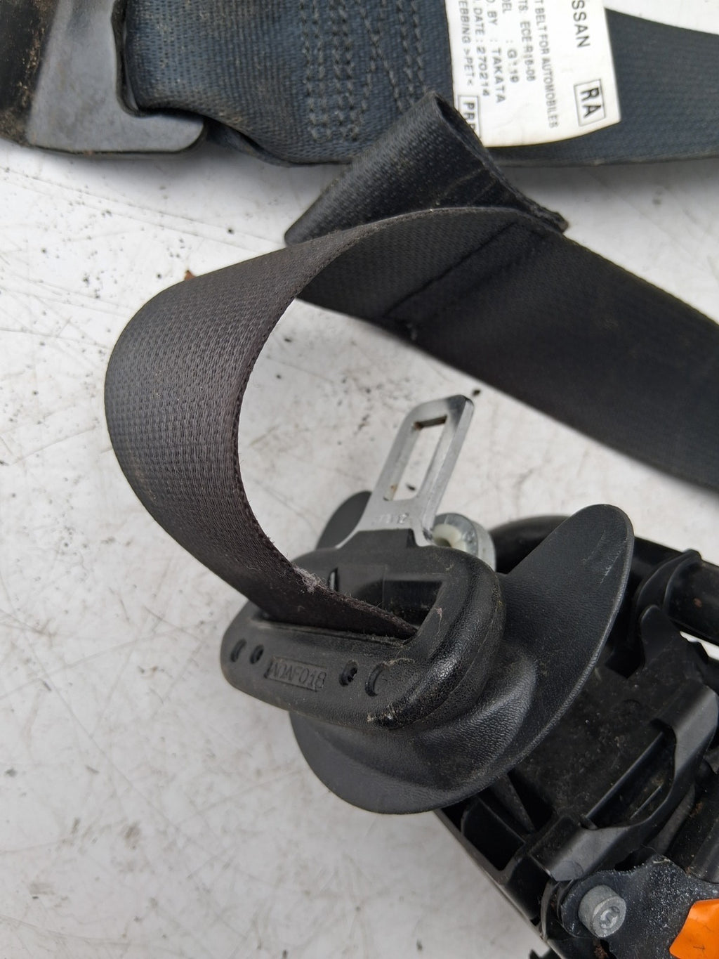 NISSAN QASHQAI MK2 2014 OSF OFF DRIVER RIGHT FRONT SEAT BELT 0589P1000220