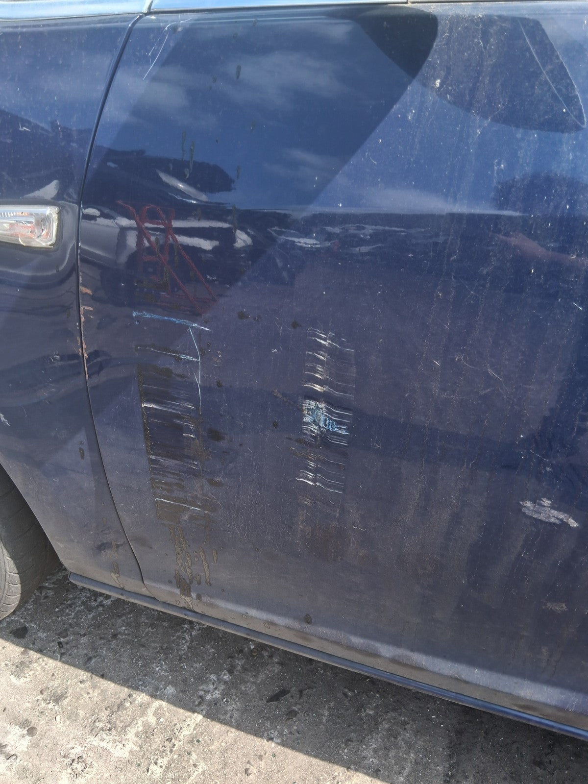 2013 VAUXHALL ASTRA J ESTATE NSF PASSENGER SIDE FRONT LEFT BARE DOOR BLUE