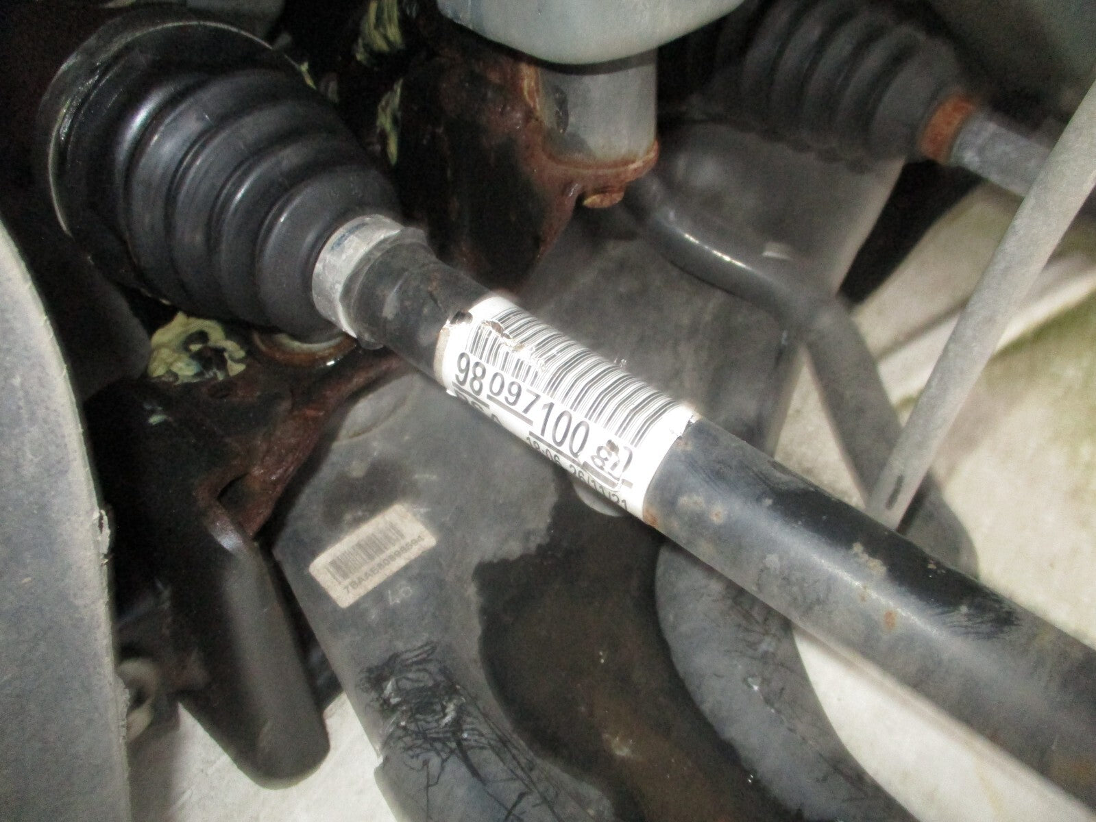 2022 CITROEN C3 AIRCROSS MK1 NSF PASSENGER SIDE MANUAL DRIVESHAFT 9809710080