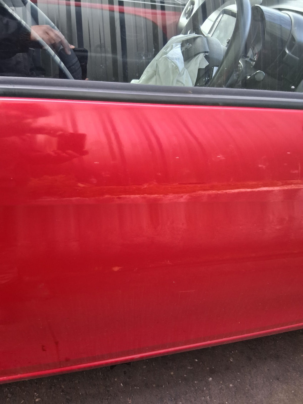 2016 PEUGEOT 108 MK2 OSF DRIVER SIDE FRONT RIGHT BARE DOOR SCARLET RED KJH