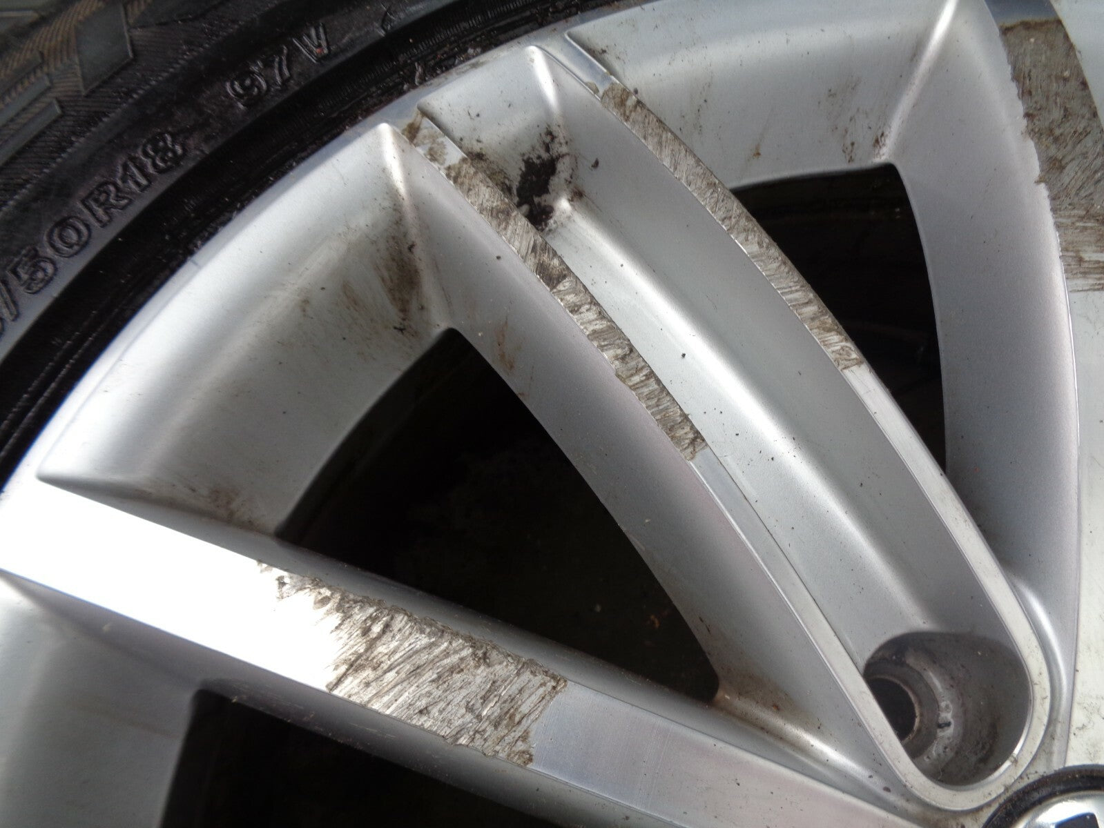 #1 VOLKSWAGEN VW TIGUAN 5N MK1 2016 NEW YORK ALUMINIUM ALLOY WHEEL TYRE 18 INCH