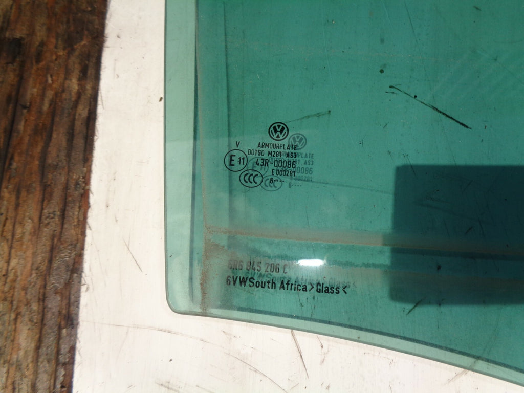VOLKSWAGEN POLO MK5 6C 6R 5 DOOR OFF DRIVER SIDE REAR WINDOW GLASS