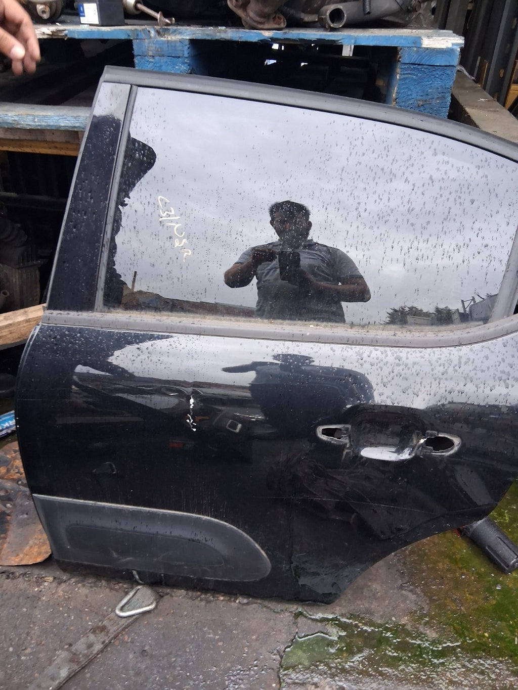 2021 CITROEN C3 MK3 NSR PASSENGER SIDE REAR LEFT BARE DOOR BLACK