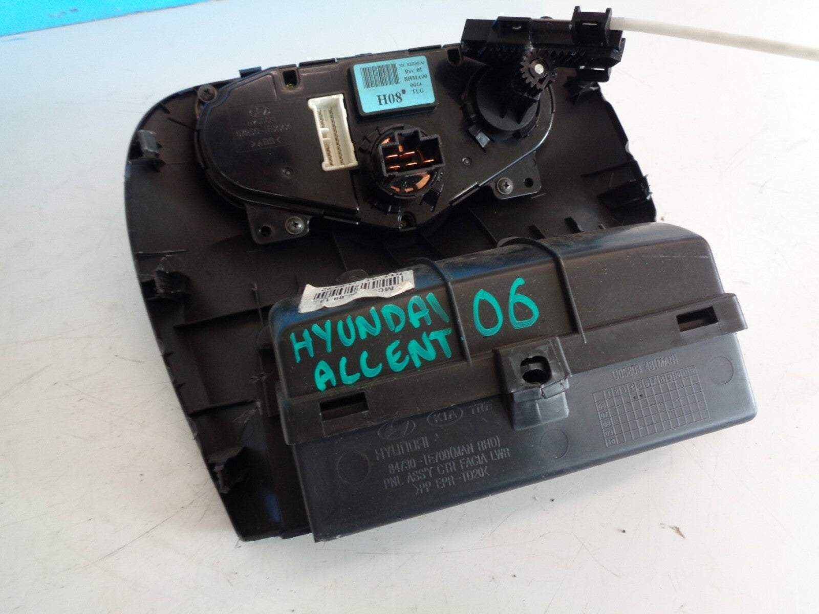 HYUNDAI ACCENT 2006 HEATER AC CLIMATE CONTROLS SWITCH DIAL