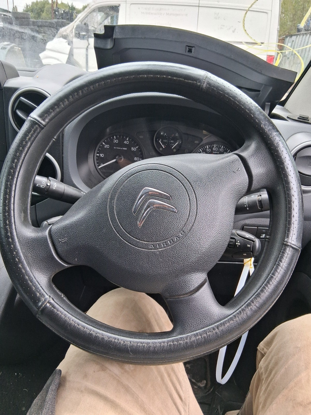 2017 CITROEN BERLINGO MK2 STEERING WHEEL WITHOUT AIRBAG BLACK