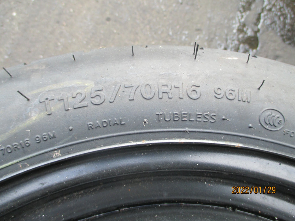 FORD FOCUS 2017 16 INCH SPACESAVER WHEEL WITH TYRE T125/70R16