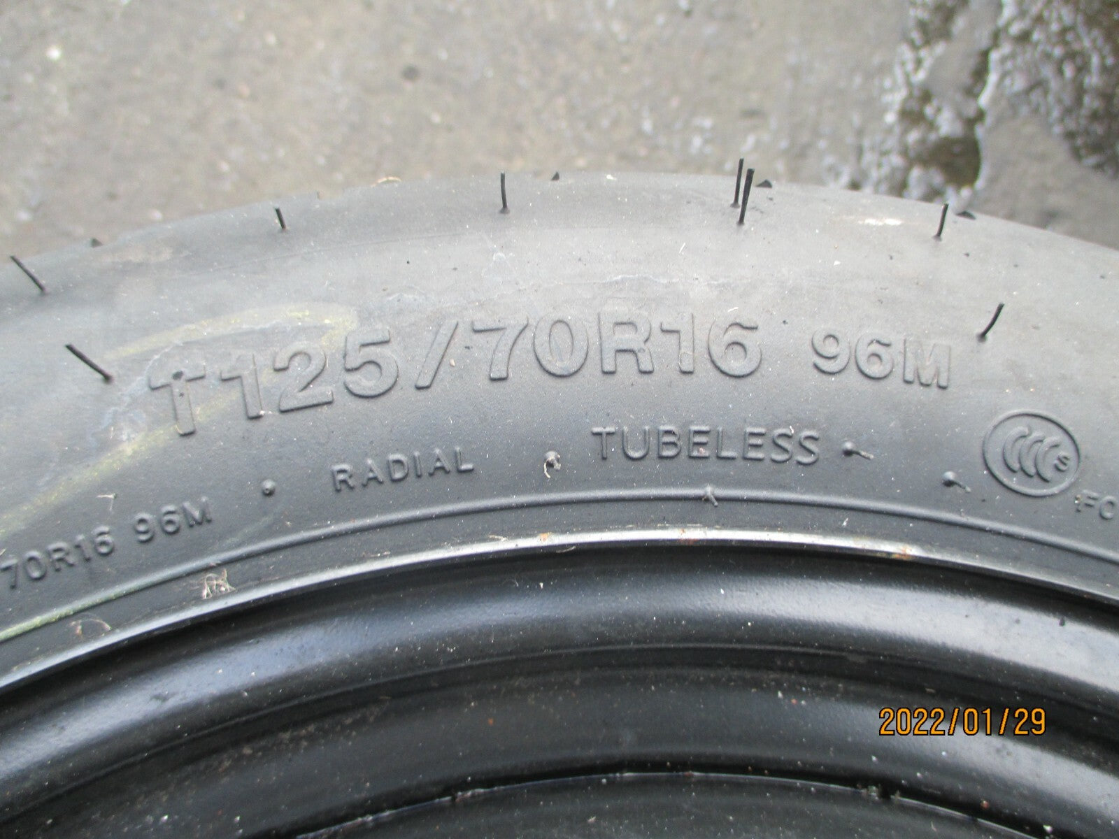 FORD FOCUS 2017 16 INCH SPACESAVER WHEEL WITH TYRE T125/70R16