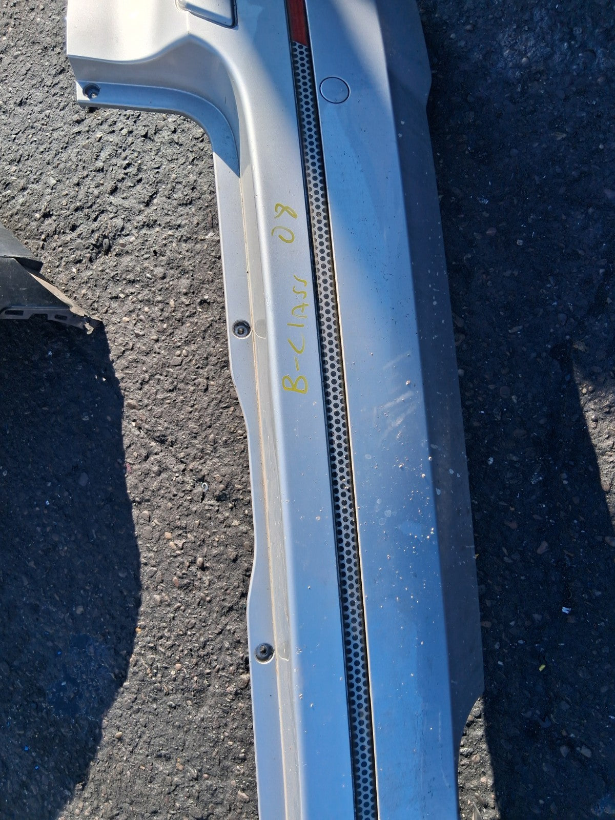 2008 MERCEDES B CLASS W245 COMPLETE REAR BUMPER SILVER