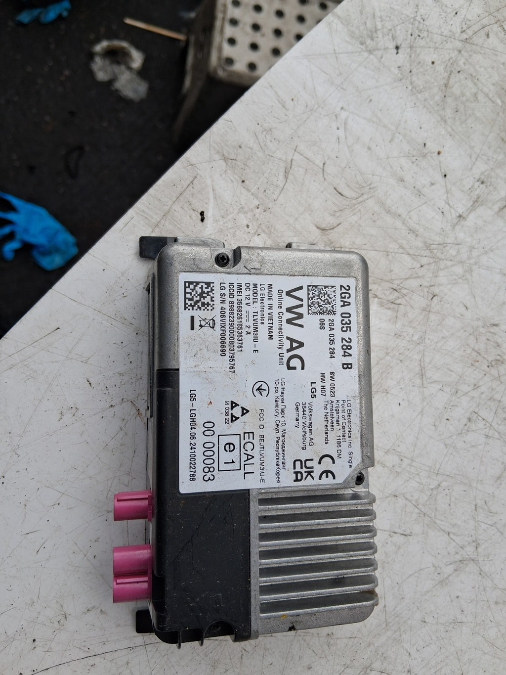 2022 AUDI A1 MK2 1.0 PETROL BLUETOOTH CONTROL MODULE 2GA035284B