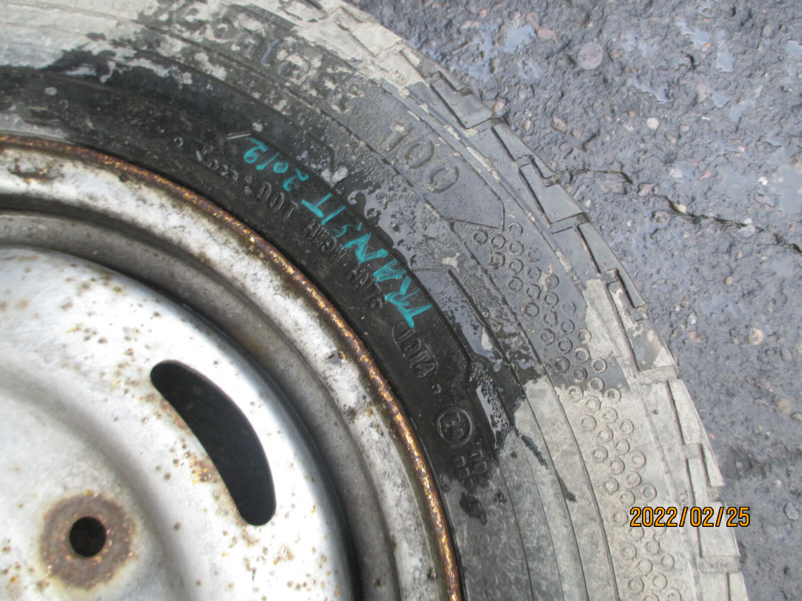 FORD TRANSIT MK7 2012 STEEL WHEEL WITH TYRE 195/70R15