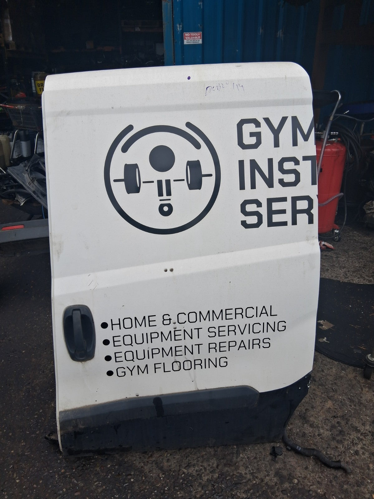 2013 FIAT DOBLO MK2 NS PASSENGER SIDE LEFT COMPLETE SLIDIND DOOR WHITE