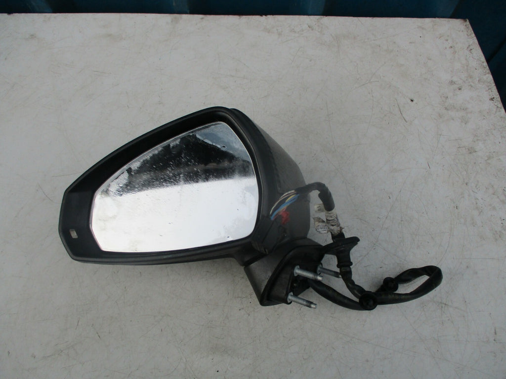 AUDI A3 8V SALOON 2017 BLACK CARBON PASSENGER SIDE ELECTRIC WING MIRROR 16 PINS