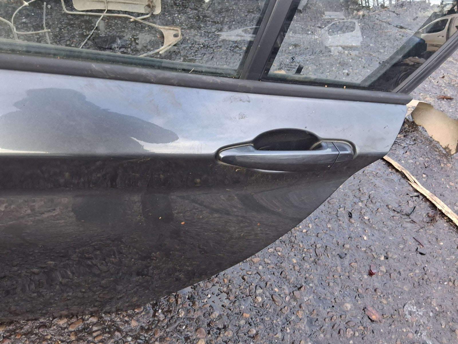 2016 BMW 1 SERIES F20 LCI NSR PASSENGER SIDE REAR BARE DOOR GREY METALLIC B39