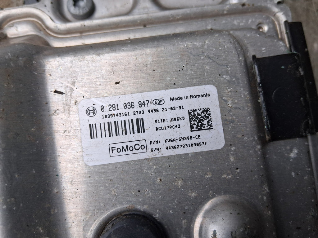 2021 FORD TRANSIT 350 MK8 AD BLUE ECU CONTROL MODULE 0281036847