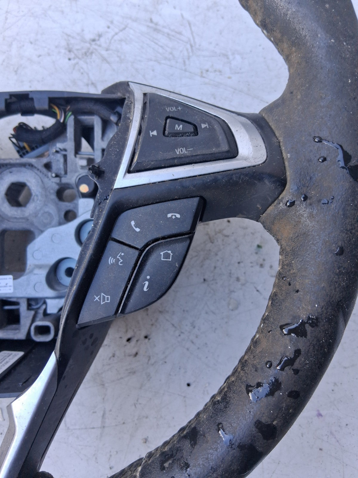 2019 FORD GALAXY MK4 MULTIFUNCTIONAL STEERING WHEEL BLACK 308045884D52
