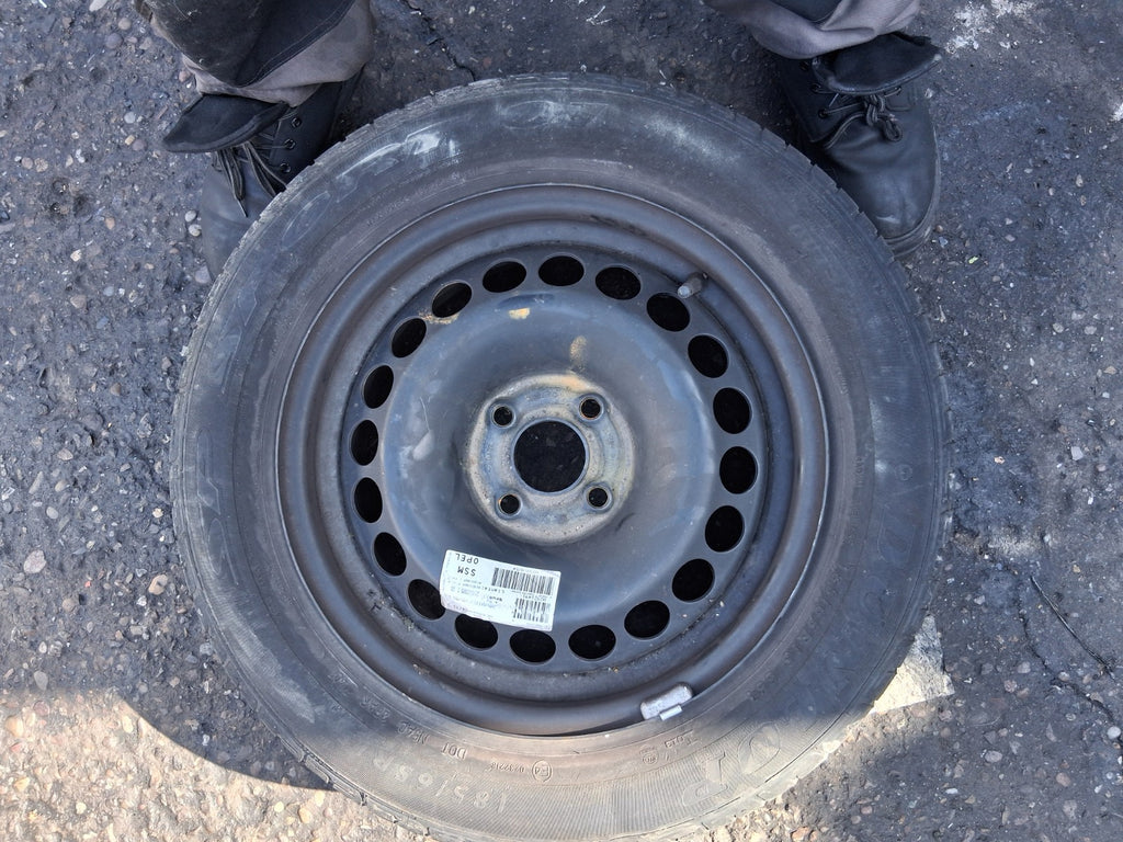 2008 VAUXHALL CORSA D 15 INCH STEEL WHEEL WITH TYRE 185/65R15
