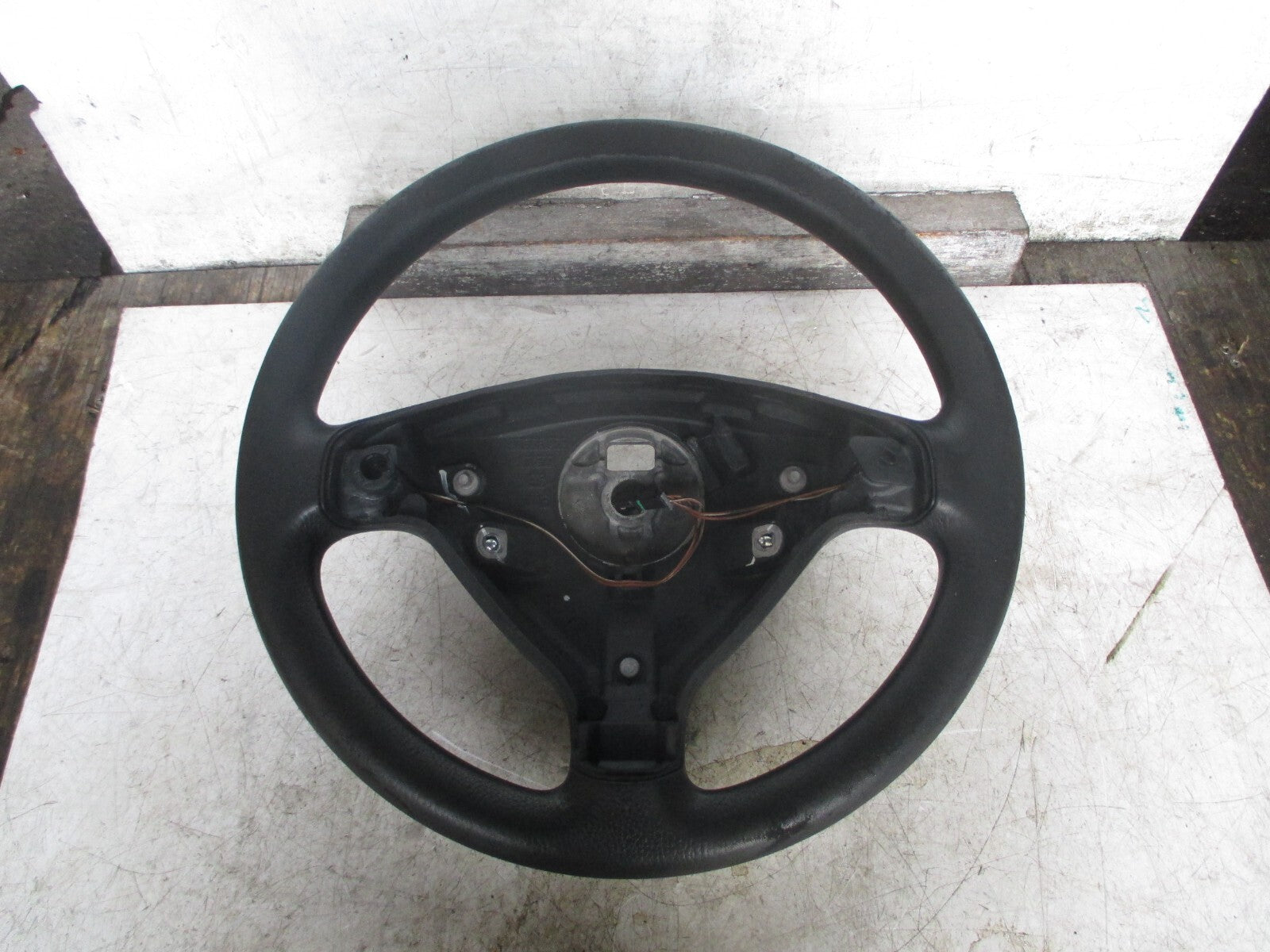 VAUXHALL ASTRA MK4 G 2005 STEERING WHEEL LEATHER 90538272