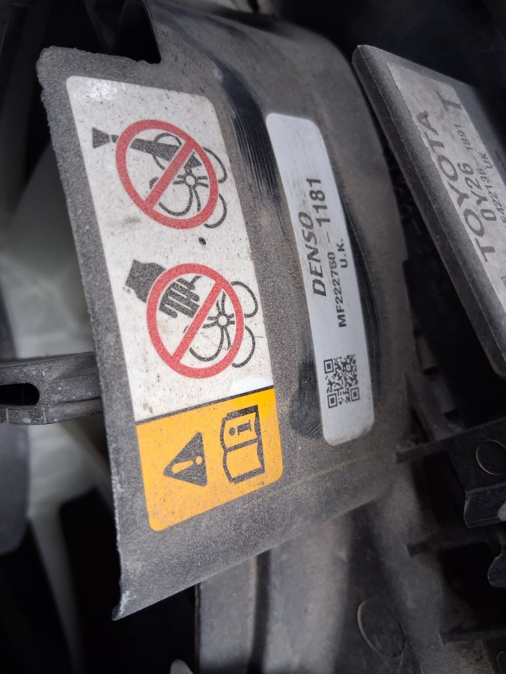 TOYOTA YARIS MK3 2019 1.5 PETROL MAN RADIATOR RADPACK MF4221361891 MF2227501181