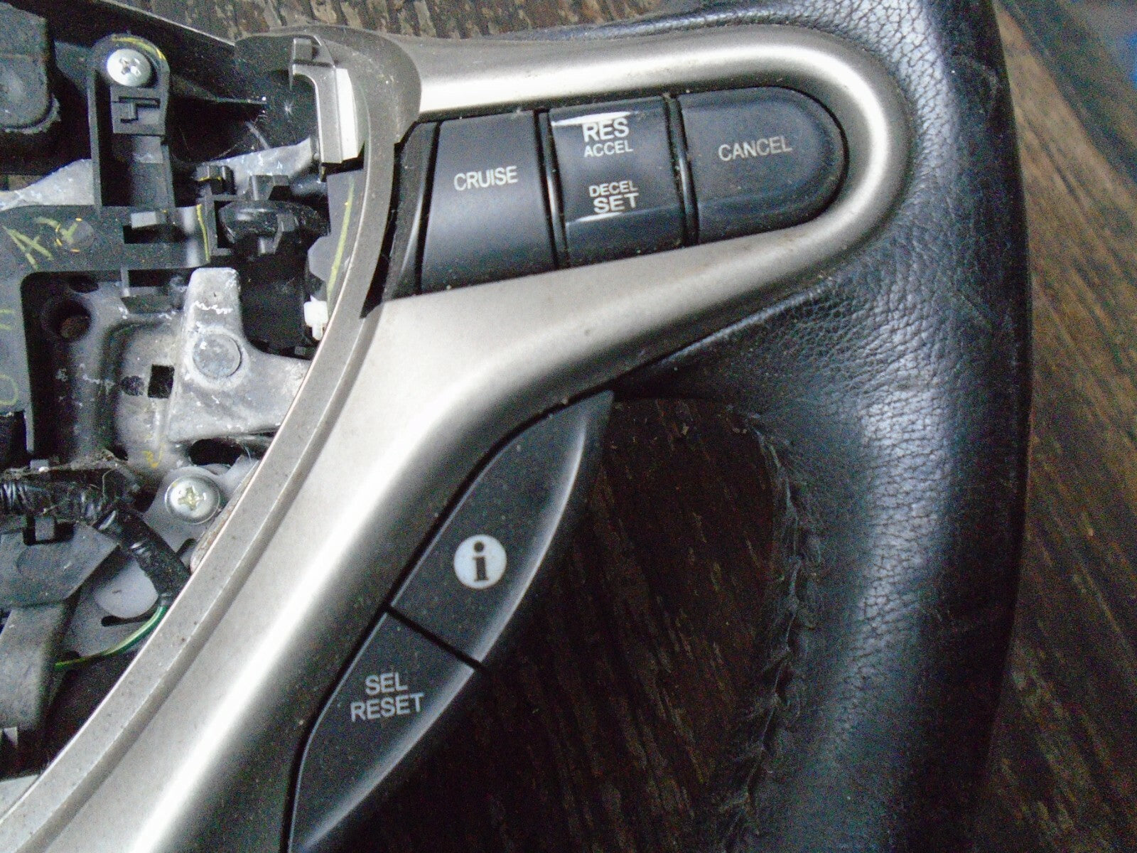 HONDA CIVIC 2006 MK8 BLACK LEATHER STEERING WHEEL 78500SMJU316M1