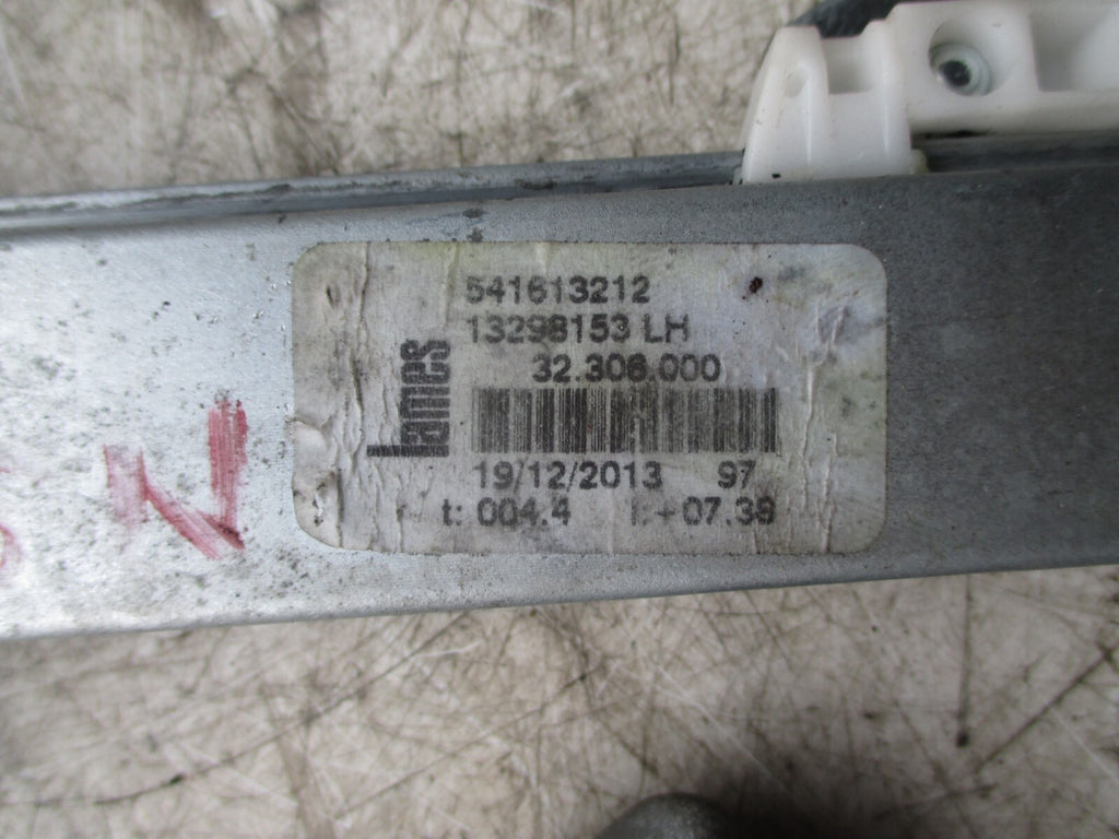 VAUXHALL CORSA D 2013 1.4 NSF PASSENGER SIDE WINDOW MOTOR REGULATOR 13298153