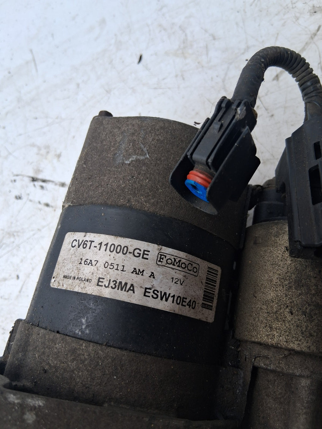 2017 FORD FOCUS STARTER MOTOR CV6T11000GE