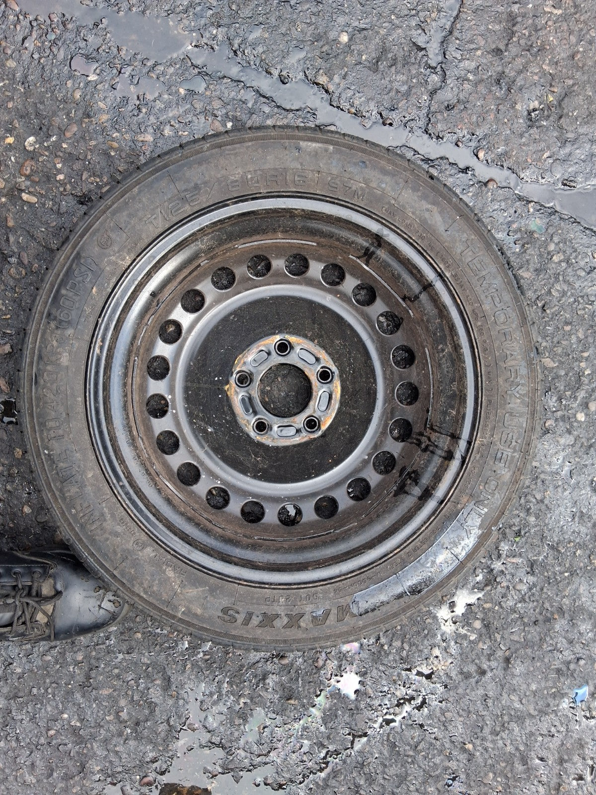2017 FORD MONDEO MK5 16 INCH SPARE WHEEL SPACE SAVER WITH TYRE 125/80R16