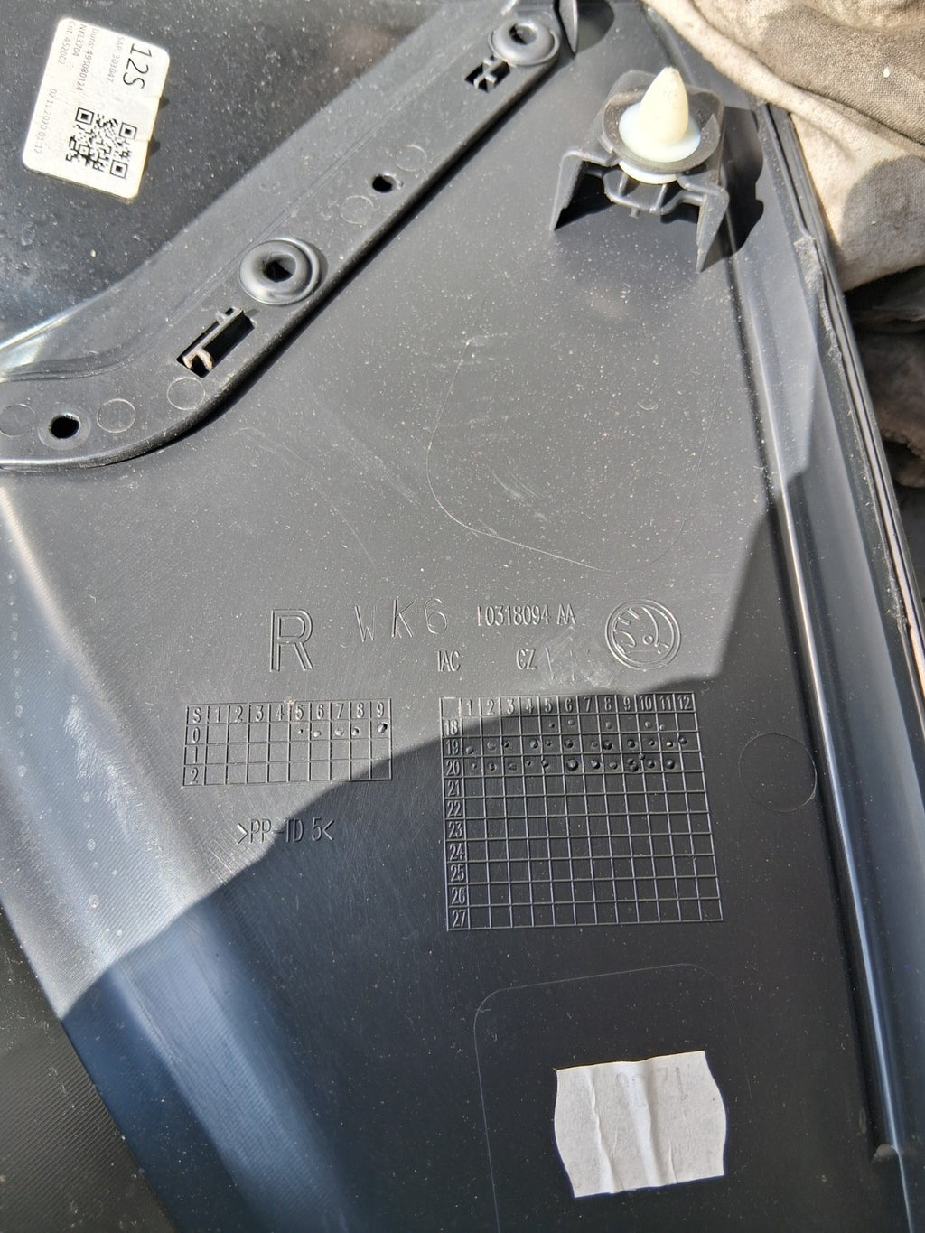 2021 SKODA SCALA OSF DRIVER SIDE FRONT DOOR CARD PANEL 656867014