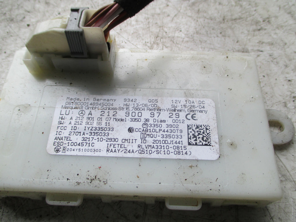MERCEDES GLA X156 2018 KEYLESS DOOR CONTROL MODULE UNIT A2129009729