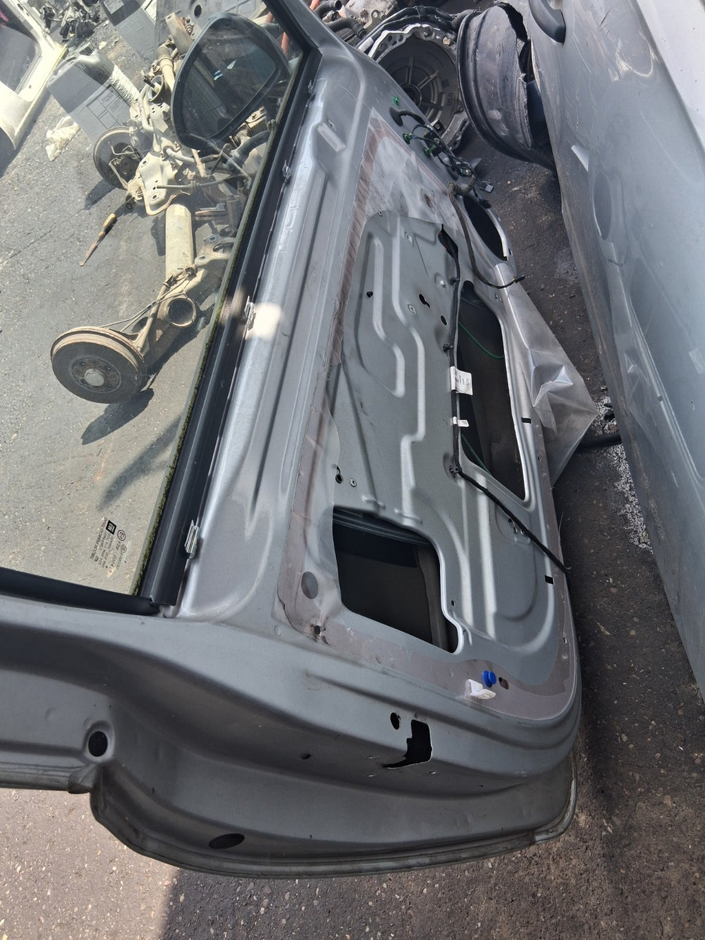 2017 VAUXHALL CORSA E 3 DOOR NS PASSENGER SIDE BARE DOOR SILVER METALLIC 176