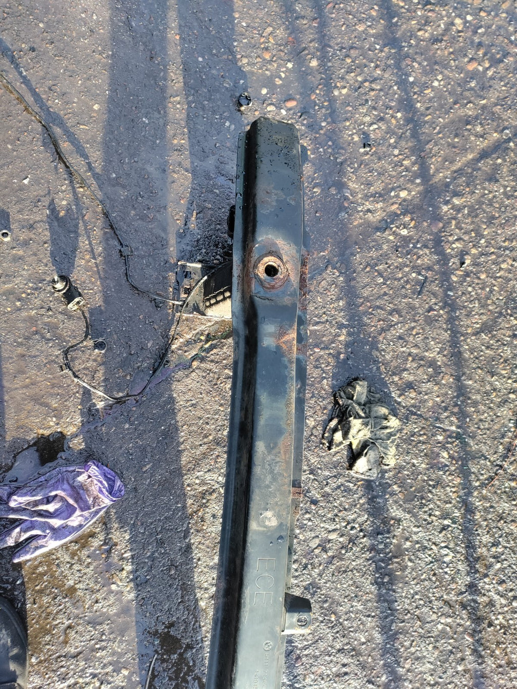 2007 BMW 3 SERIES E90 FRONT BUMPER REINFORCEMENT CRASH BAR 5111714664516