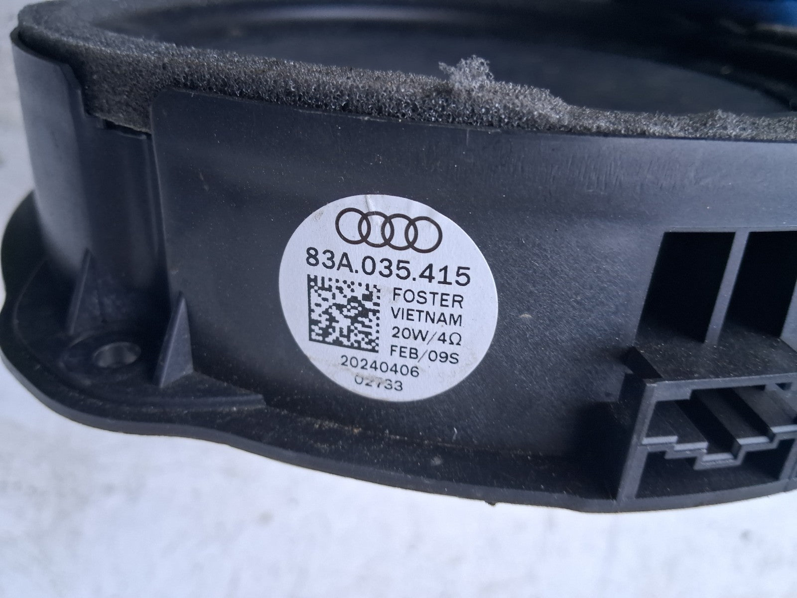 2024 AUDI A1 S LINE MK2 GB OSF DRIVER SIDE FRONT RIGHT DOOR SPEAKER 83A035415